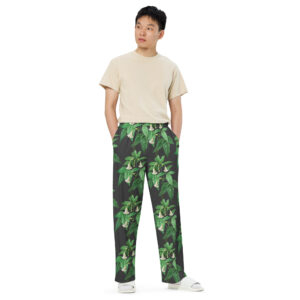 All-over print unisex wide-leg pants for Boys and Gir